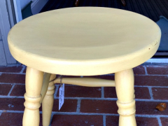 mustard seed yellow stool