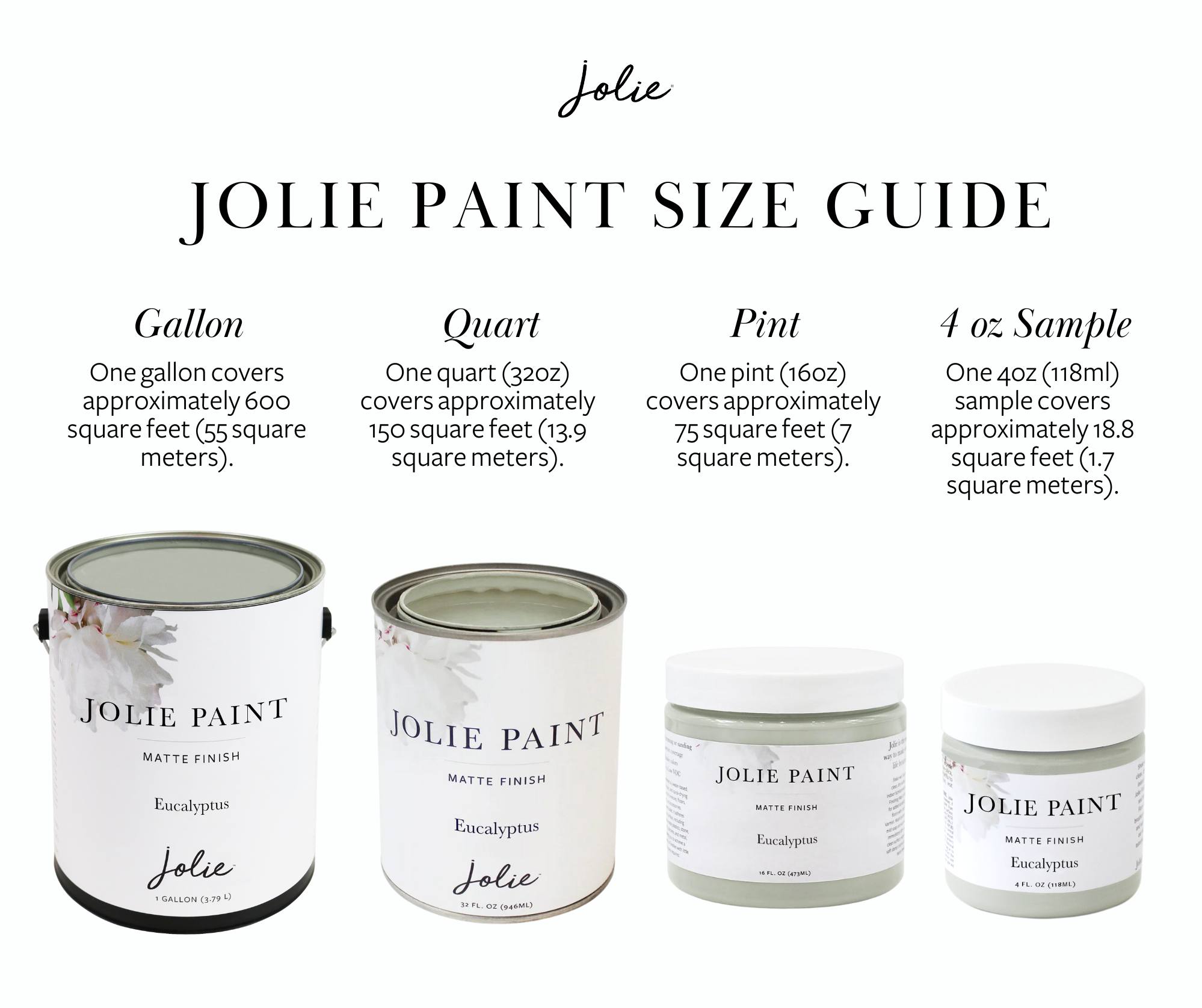 Jolie Paint Color Card | Chalk Finish Paint Swatches